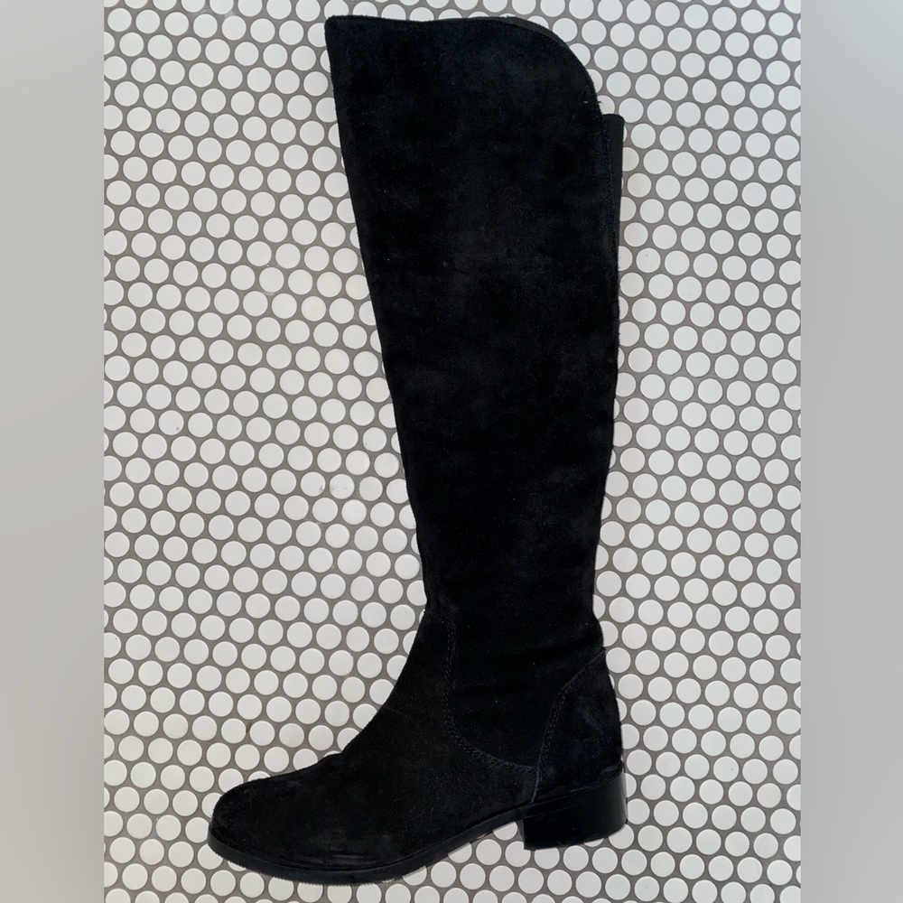 OAK NYC black suede “ Linden” boot